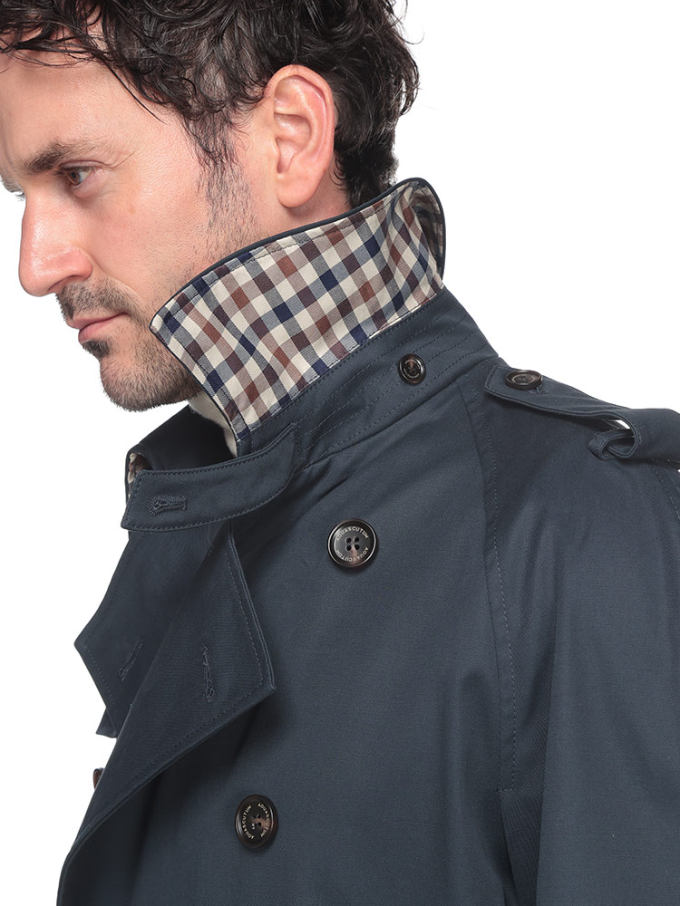 Aquascutum (アクアスキュータム) 総裏チェック ウエストベルト ダブル