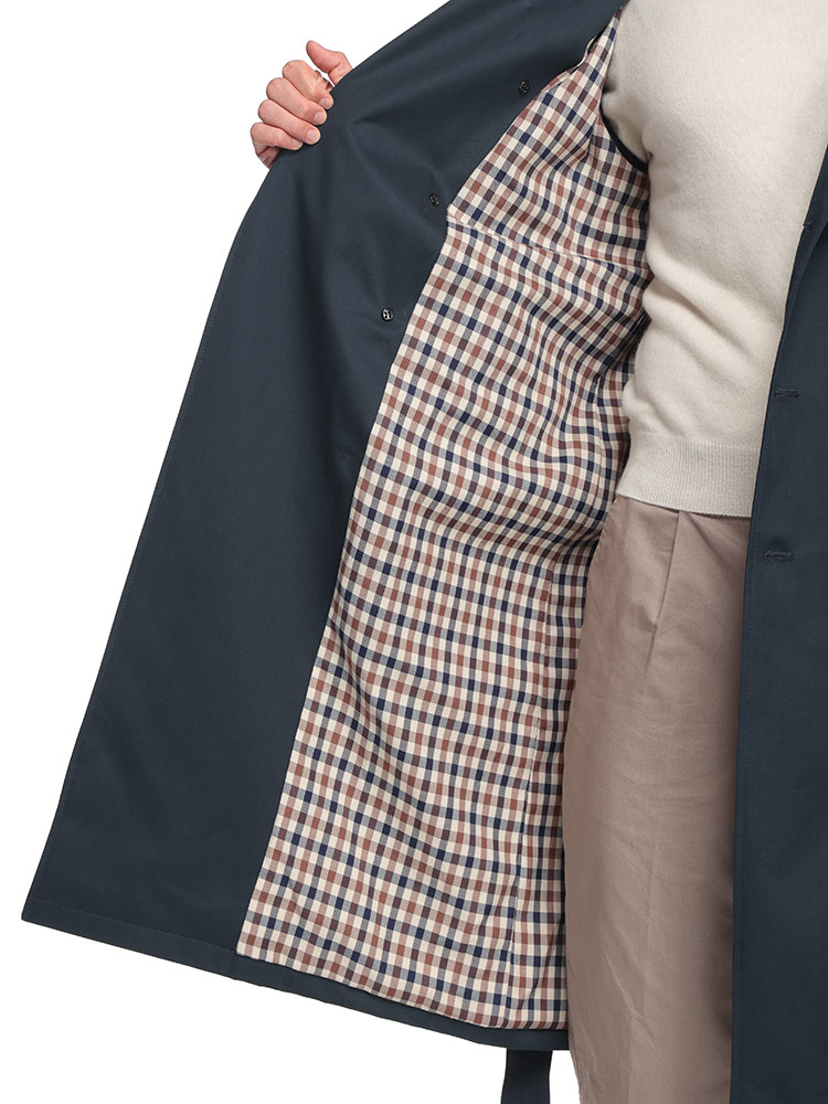 Aquascutum (アクアスキュータム) 総裏チェック ウエストベルト ダブル