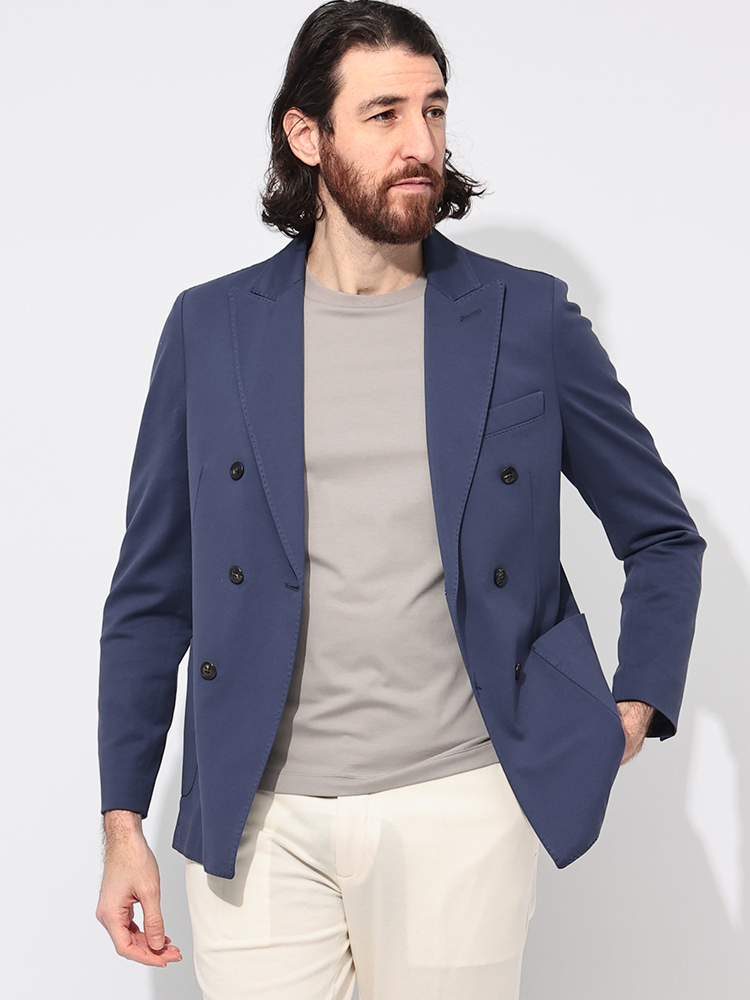 CIRCOLO 1901 (チルコロ1901) ストレッチコットン ダブル ジャケット