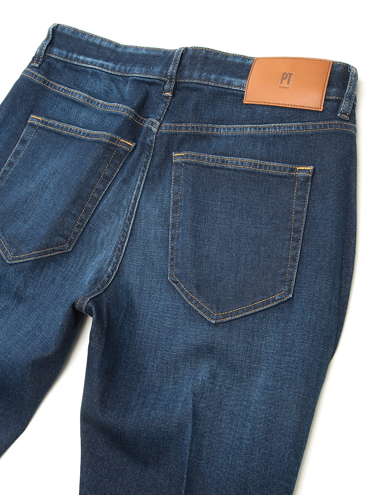 PT TORINO (ピーティートリノ) ストレッチ ジップフライ デニムパンツ