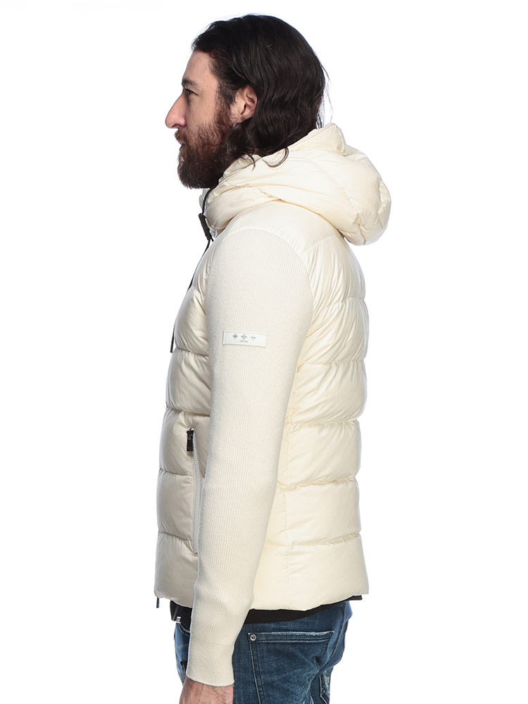 TATRAS (タトラス) ニット切り替え ドローコードフード フルジップ