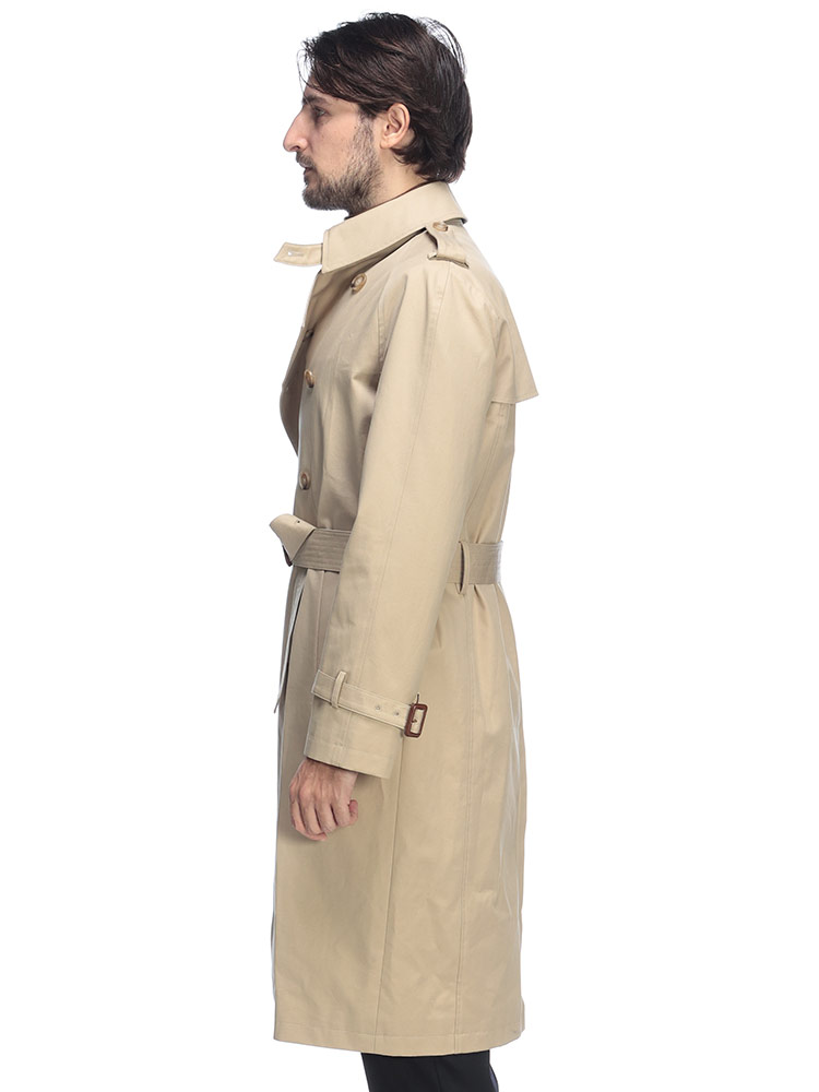 Aquascutum (アクアスキュータム) 総裏チェック ダブルトレンチコート