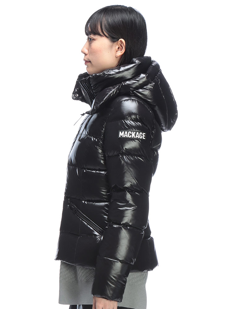 MACKAGE (マッカージュ) フード付き フルジップ ショート ダウン