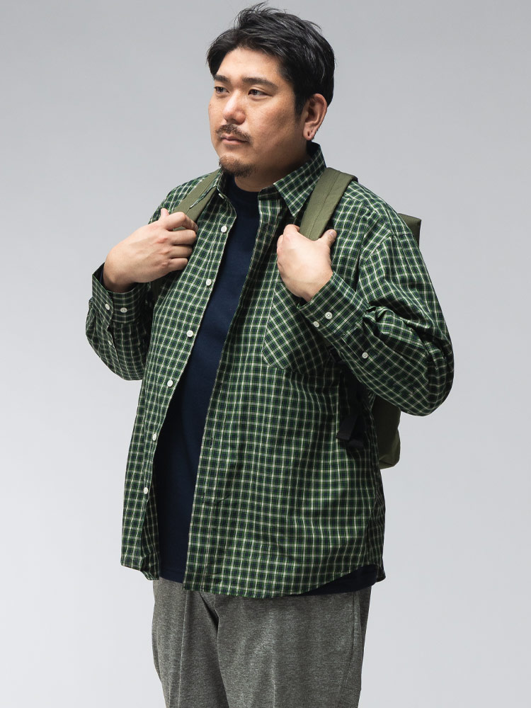 長袖 シャツ [WEB限定] コットン チェック柄 トップス チェックシャツ