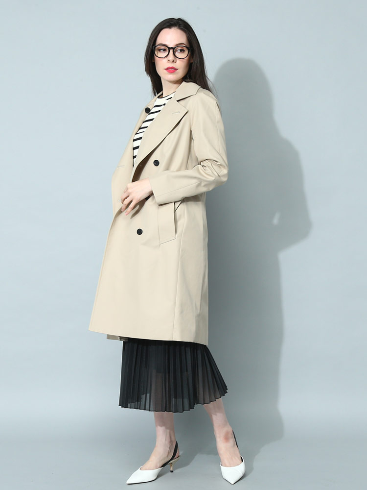 Aquascutum (アクアスキュータム) コットン ウエストベルト トレンチ