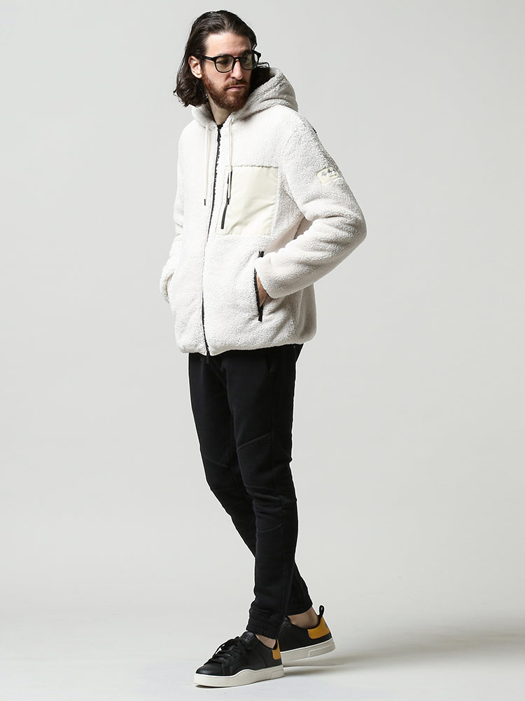 TATRAS (タトラス) バックロゴ フルジップ ボアブルゾン HEDI