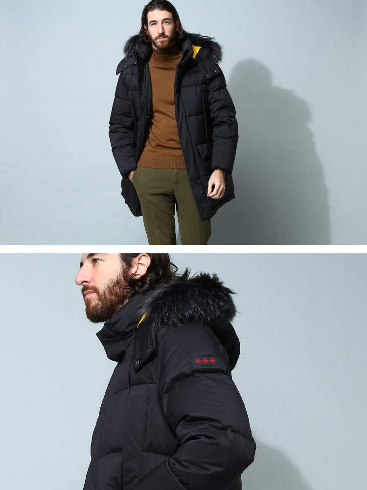 TATRAS (タトラス) ファーフード フルジップ ダウンジャケット TRINIO