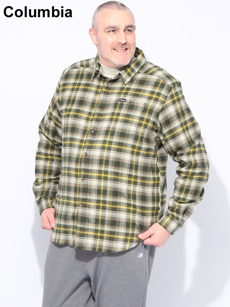 長袖シャツ チェック柄 フランネル トップス シャツ ネルシャツ