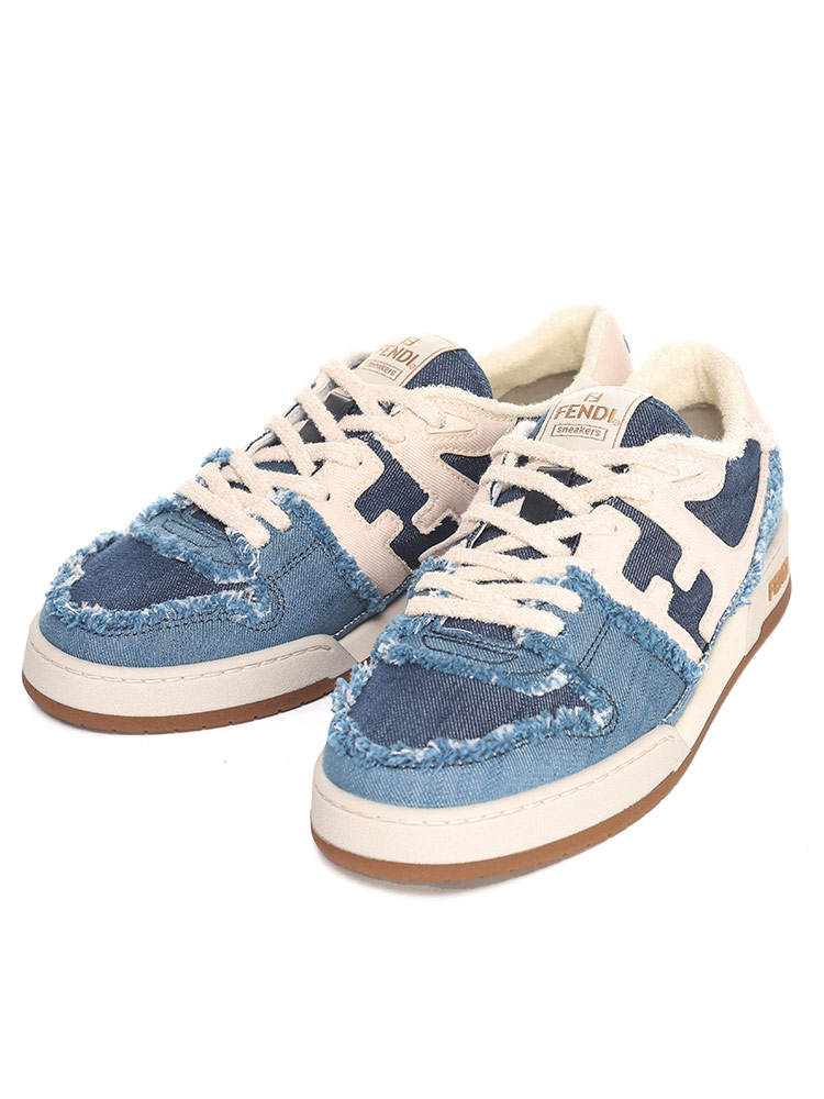 FENDI (フェンディ) FDマッチ デニム ローカットスニーカー