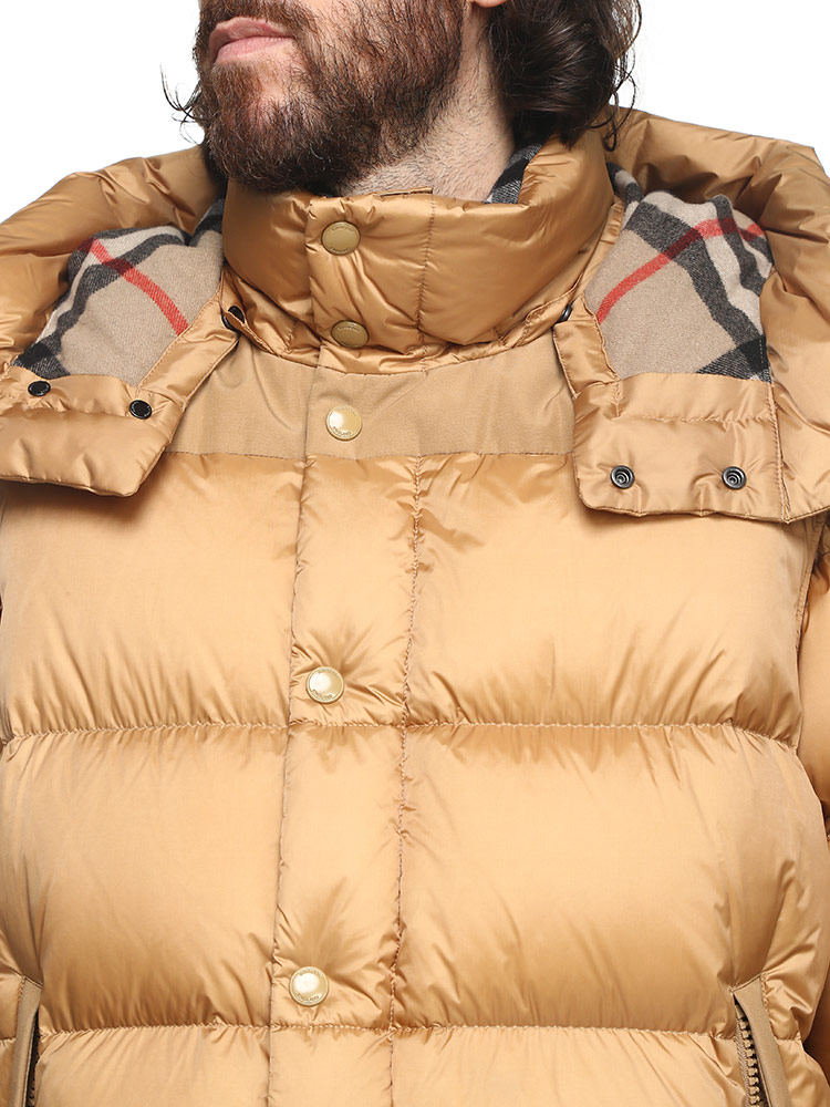 BURBERRY (バーバリー) デタッチャブルスリーブ フーデッド パファー
