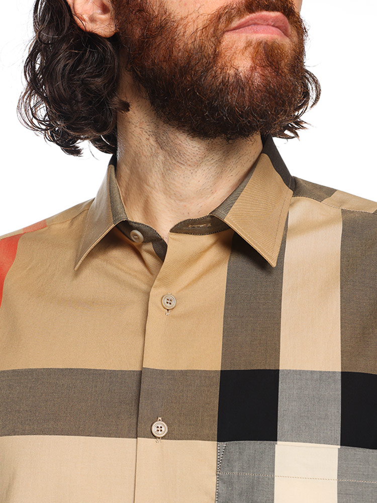 BURBERRY (バーバリー) コットン クラシカルチェック フロントポケット