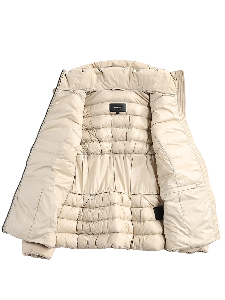 MACKAGE (マッカージュ) ストレッチナイロン フルジップ ライトダウン