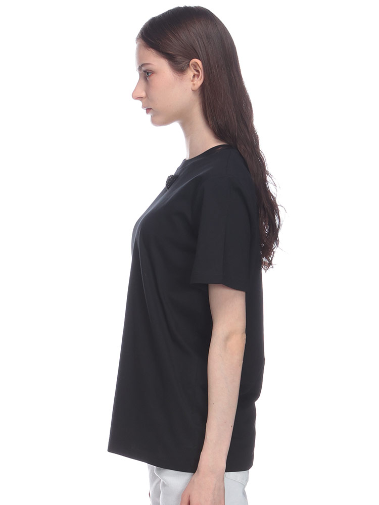 PRADA (プラダ) トライアングル刺繍 クルーネック 半袖 Tシャツ