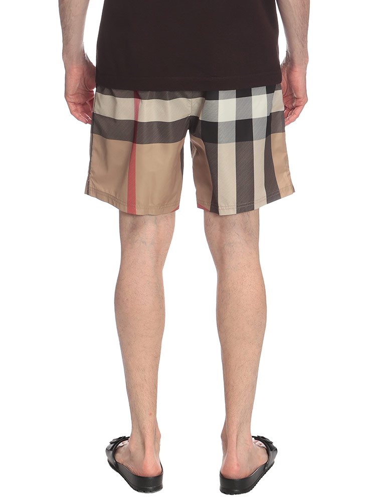 BURBERRY (バーバリー) チェック柄 メッシュインナー スイムショーツ
