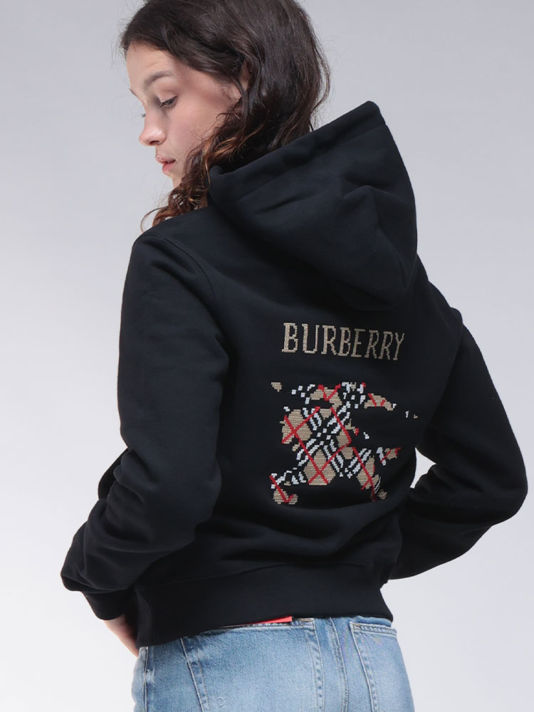 BURBERRY (バーバリー) クロスステッチロゴ プルオーバー パーカー