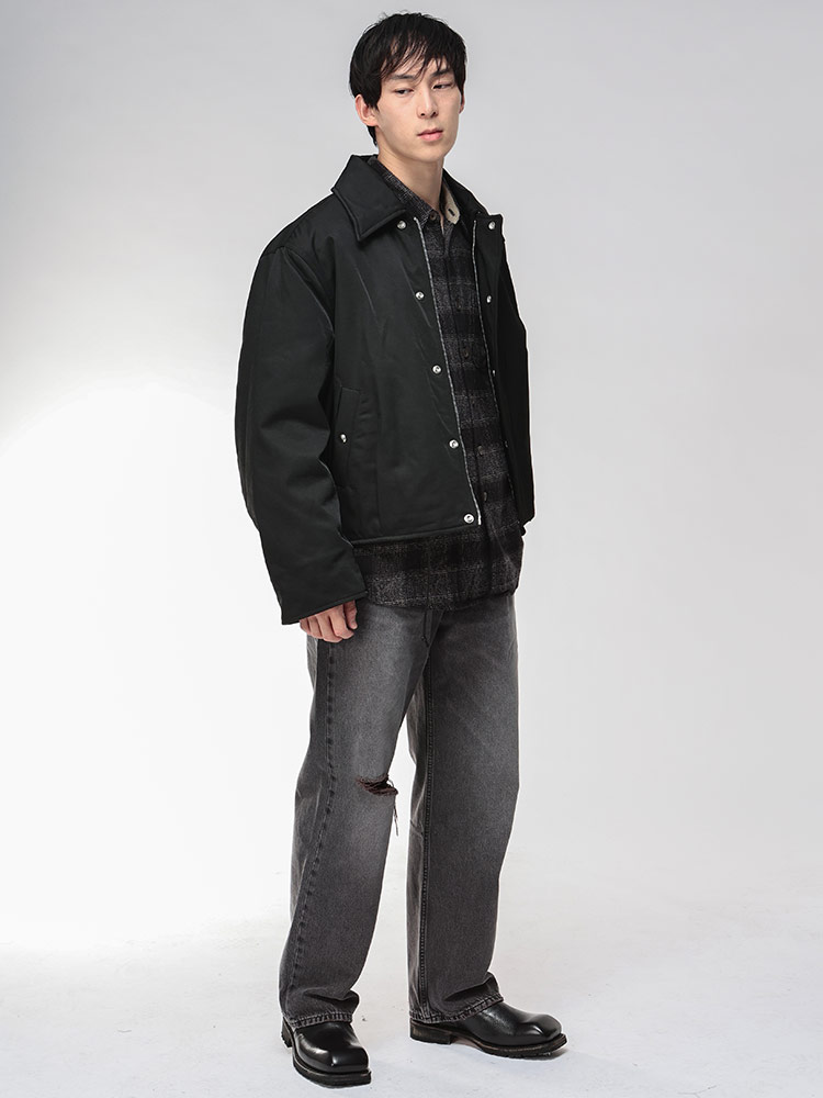 OUR LEGACY (アワーレガシー) ボア襟 ナイロン 裏キルティング