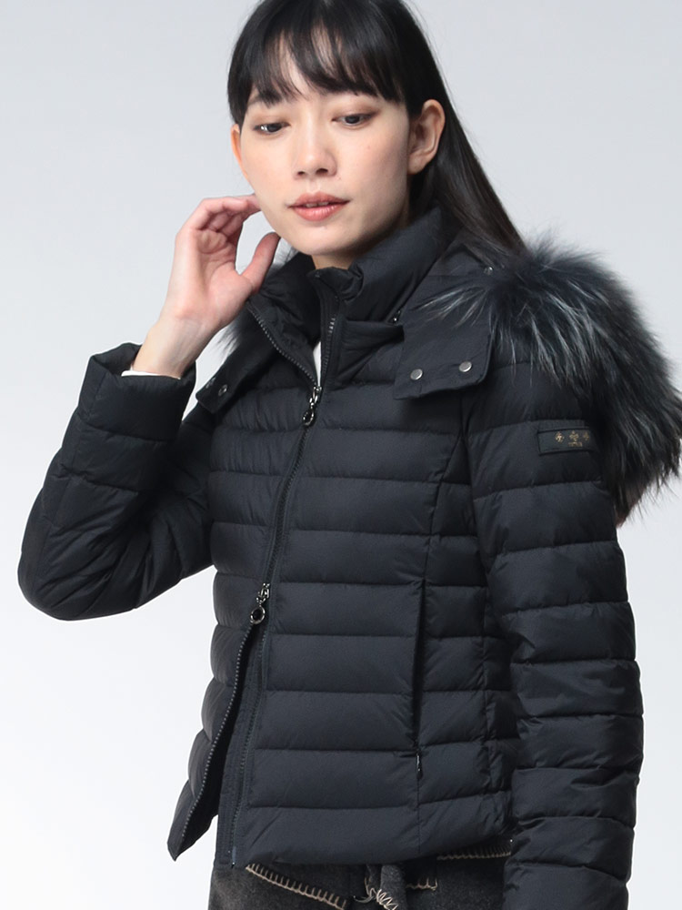 TATRAS (タトラス) ラクーンファー フルジップ ダウンジャケット