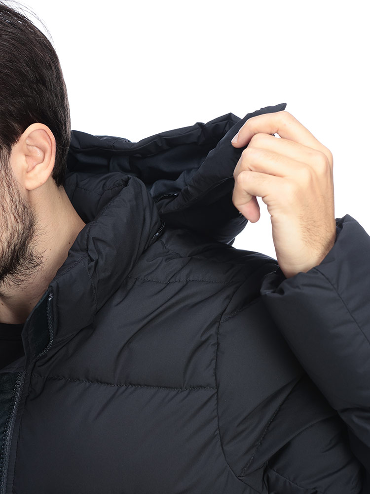 PYRENEX (ピレネックス) ロゴ フード着脱 フルジップ ダウン