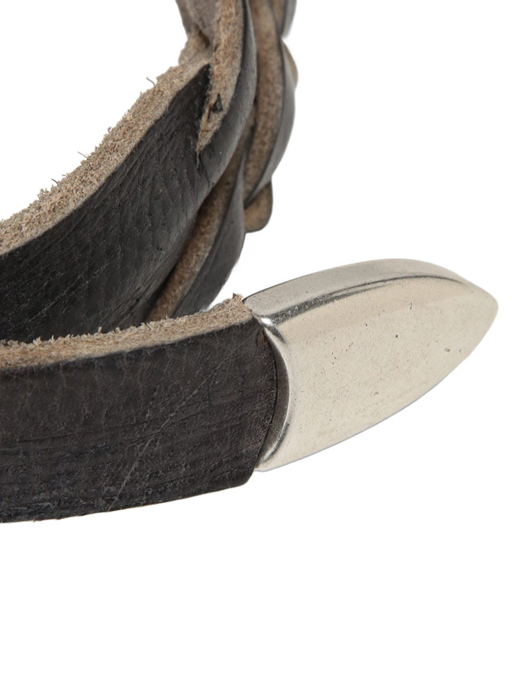 OUR LEGACY (アワーレガシー) 2cm 編み込み カーフレザー ベルト