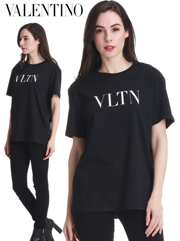 VALENTINO (ヴァレンティノ) ロゴプリント クルーネック 半袖 Tシャツ