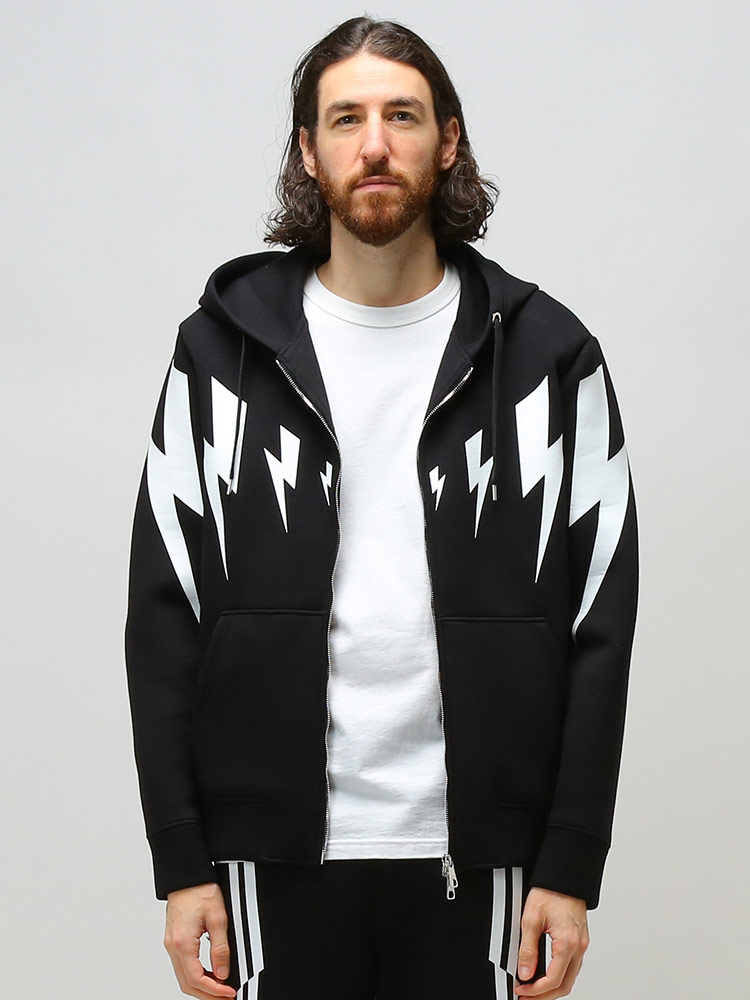 NeIL Barrett (ニールバレット) プリント フルジップ パーカー