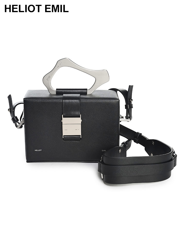 HELIOT EMIL (エリオット・エミル) レザー ショルダー ボックスバッグ