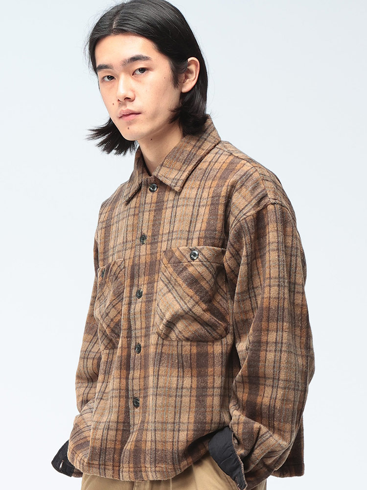 JUNGLE STORM (ジャングルストーム) シャツジャケット チェック柄 長袖