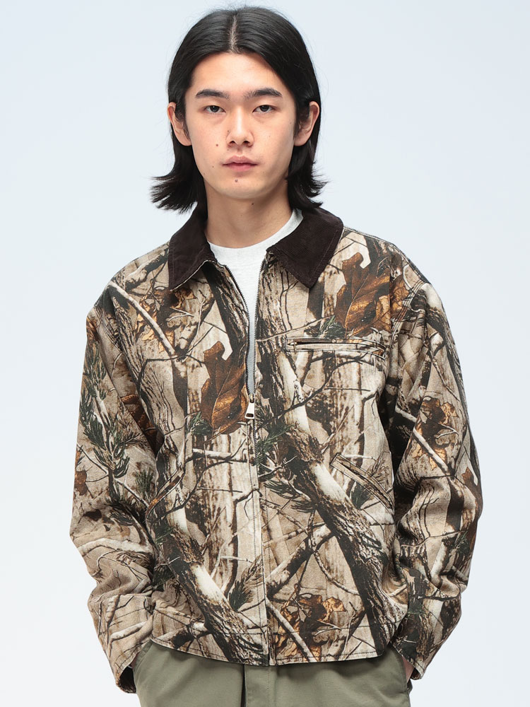 JUNGLE STORM (ジャングルストーム) カモフラージュ 裏地メッシュ 衿
