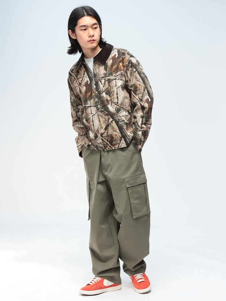 JUNGLE STORM (ジャングルストーム) カモフラージュ 裏地メッシュ 衿