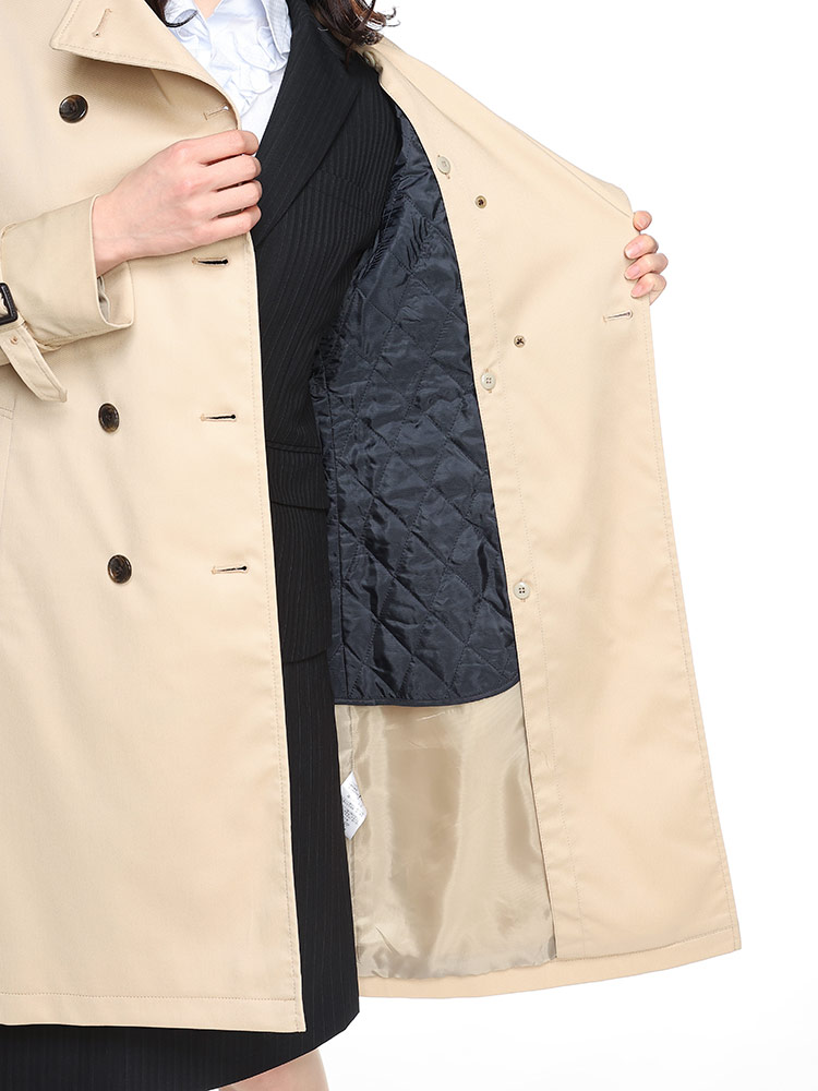 ELGARHYTHM (エルガリズム) 中綿ライナー付き ウエストベルト トレンチ