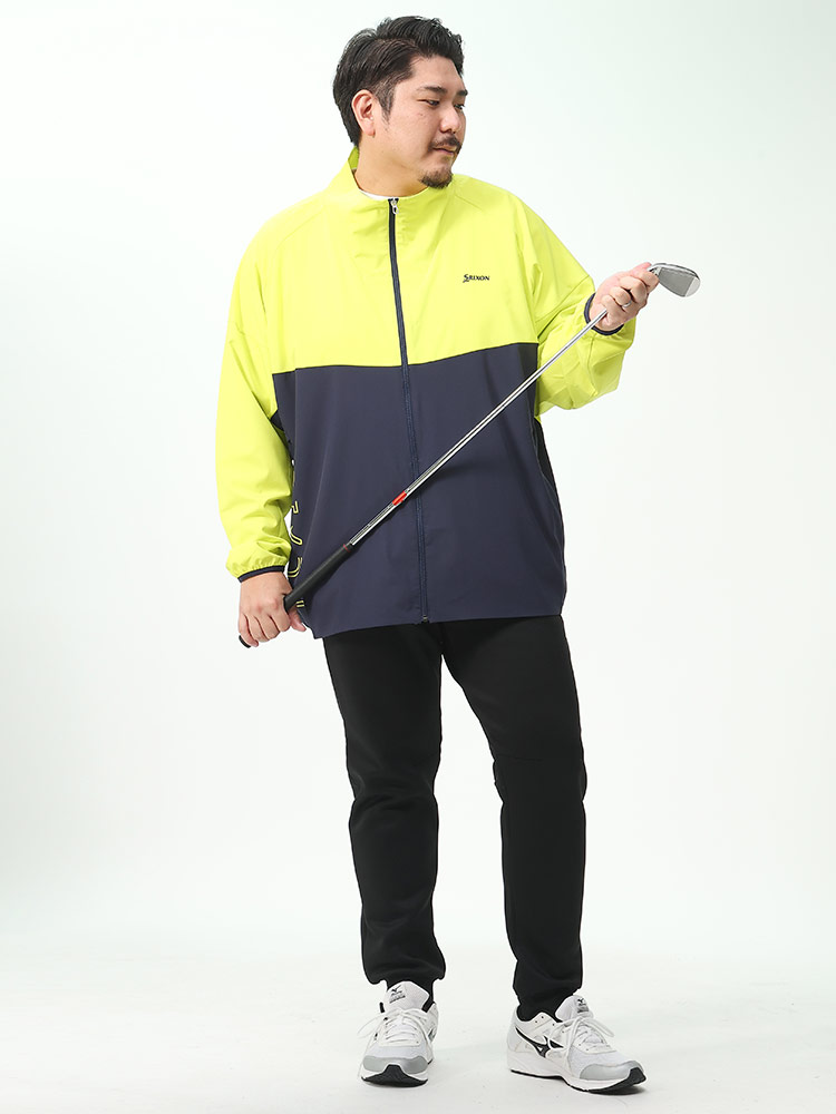 ストレッチ ワンポイント 切り替え フルジップ ジャケット (SRIXON
