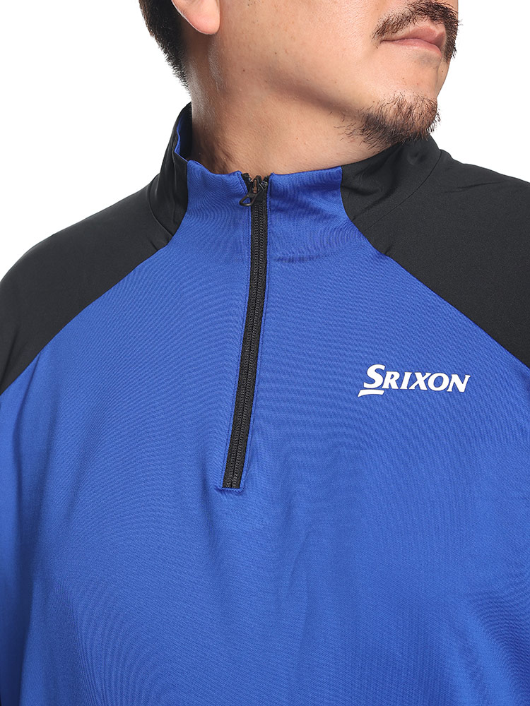 松山プロ共同開発 ストレッチ ハーフジップ プルオーバー (SRIXON