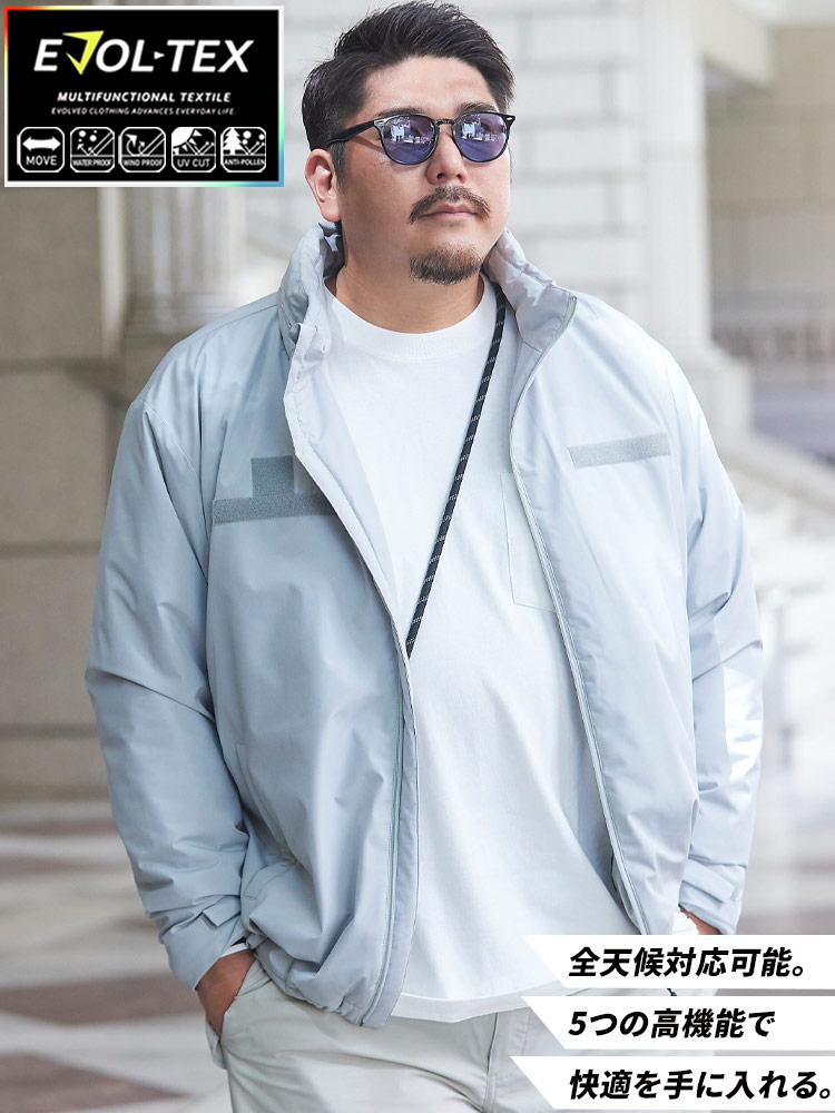 中綿ジャケット 全天候対応 フード収納 EVOL-TEX LEVEL7 アウター