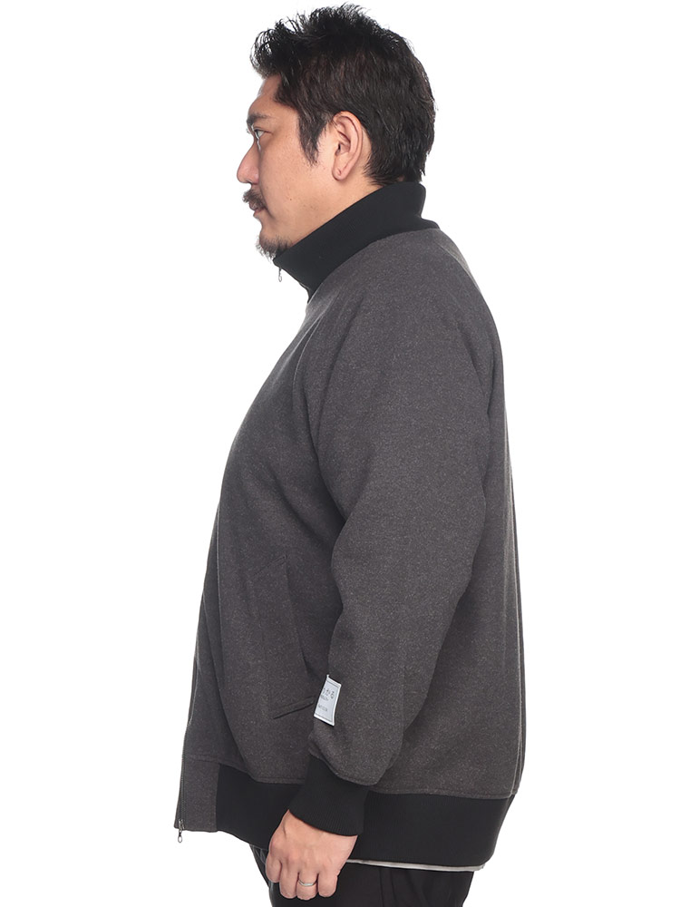 スタンドブルゾン ふわかるWOOLLY＋ ストレッチ リブ切替 7442807