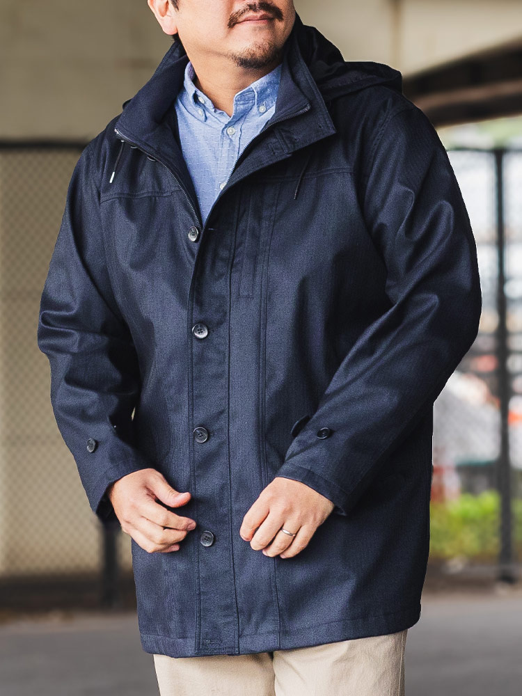 ボンディングコート フード着脱 フェイクウール アウター コート