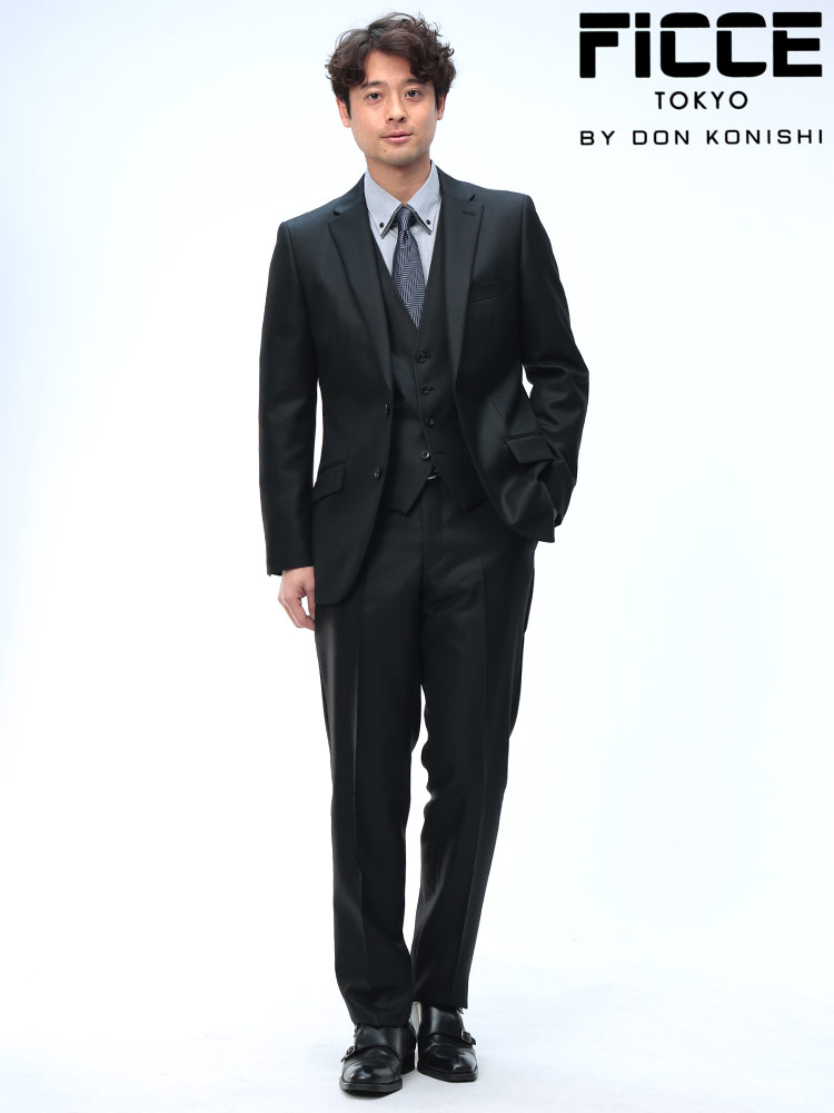 大きいサイズ メンズ オールシーズン対応 INTER BLACK (インター