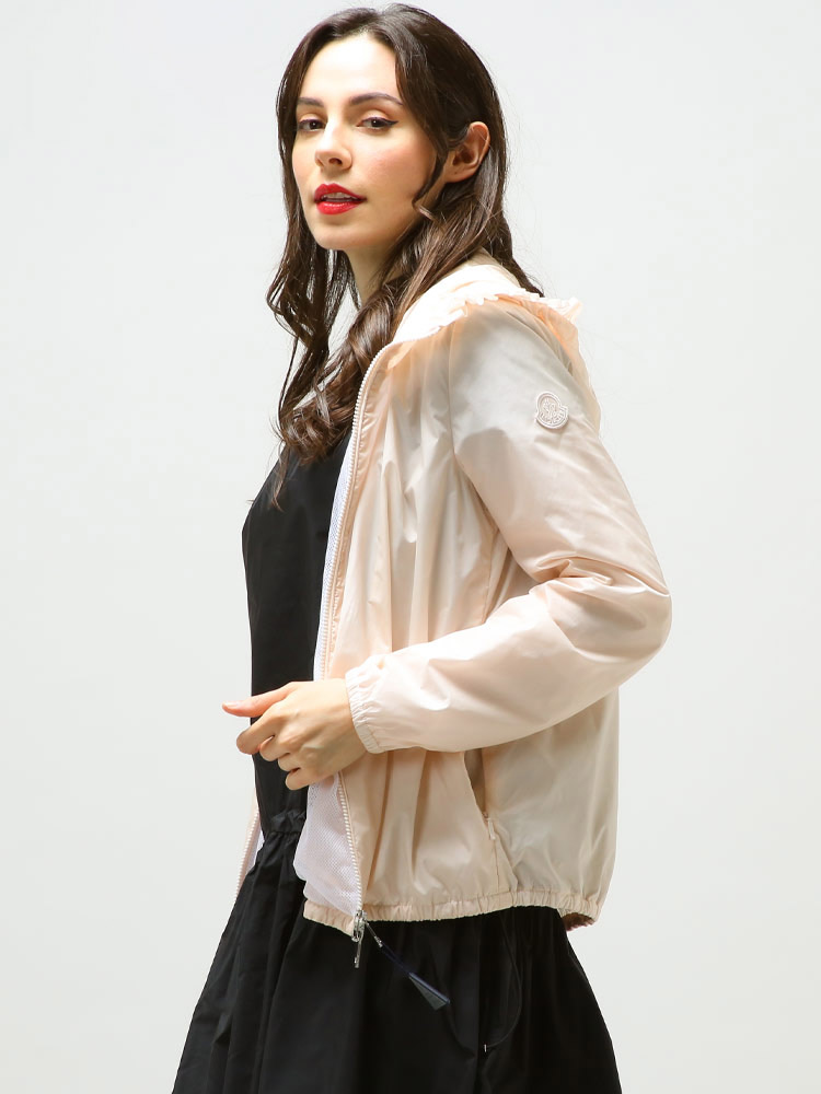 MONCLER モンクレール レディース ナイロン コート フリル フード