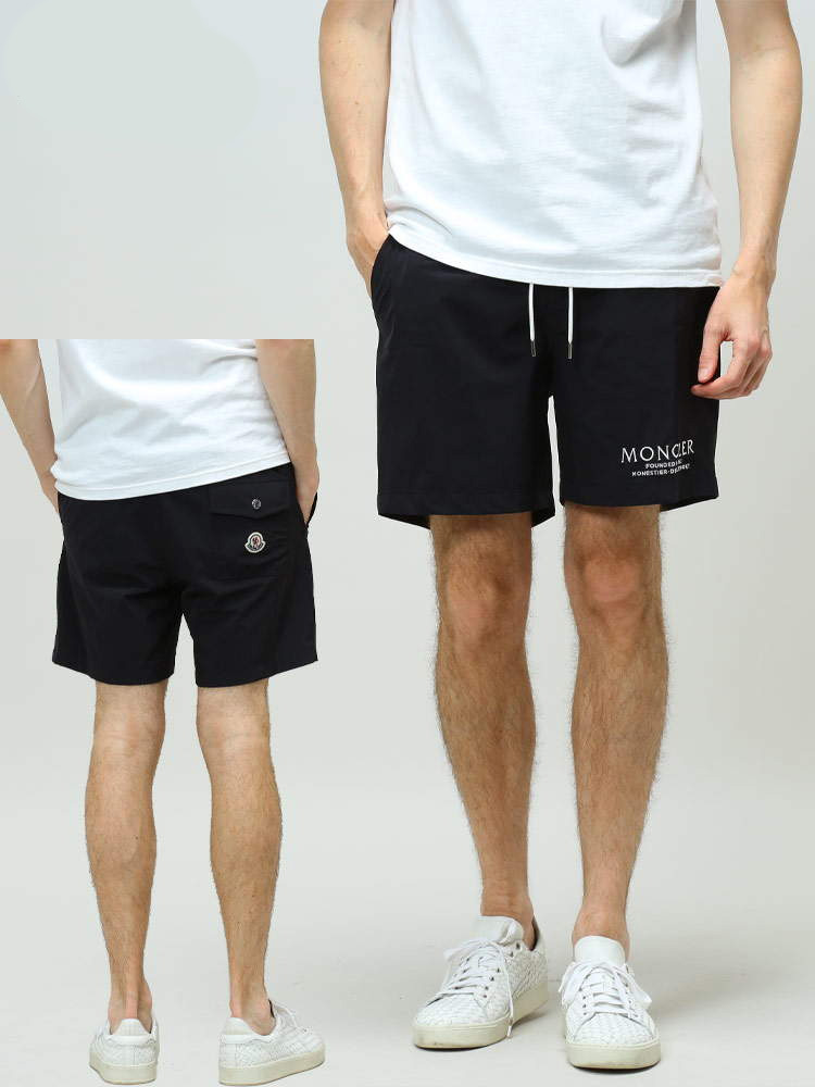 MONCLER モンクレール メンズ ショートパンツ ブランド ロゴ 刺繍