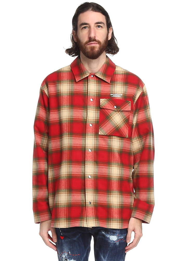 モンクレール メンズ シャツ MONCLER ブランド トップス チェック