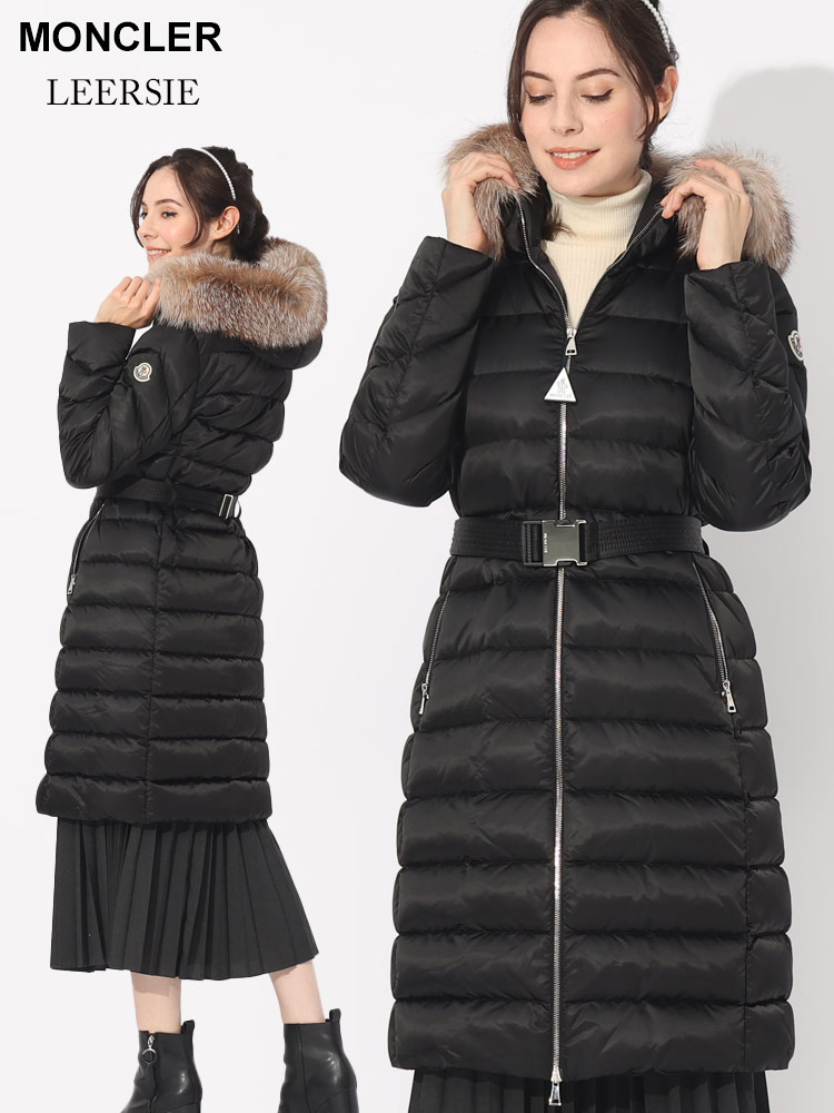 MONCLER (モンクレール) ファーフード ウエストベルト フルジップ