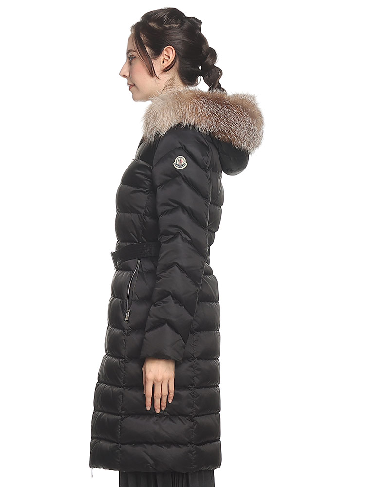 MONCLER (モンクレール) ファーフード ウエストベルト フルジップ