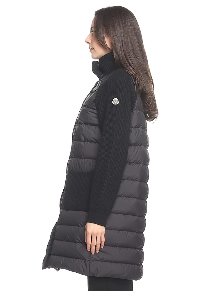 MONCLER (モンクレール) ニット切り替え ダブル ダウンコート