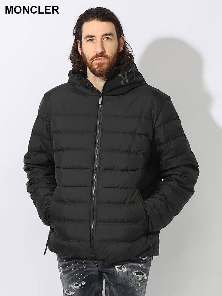 MONCLER (モンクレール) 撥水 フード反射ロゴ ダウンジャケット ライト