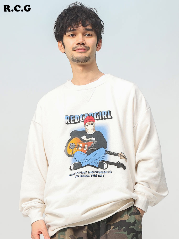 Red Cap Girl (レッドキャプガール) BIGプリント クルーネック