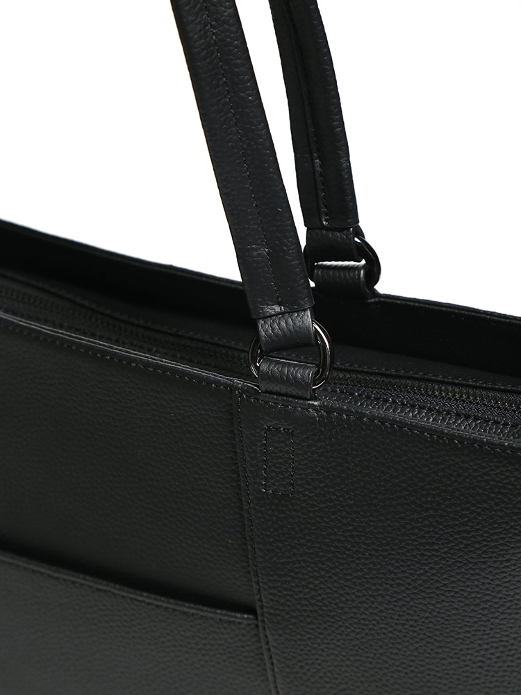 HYBRIDBIZ (ハイブリッドビズ) ストロングレザー ジップ トートバッグ