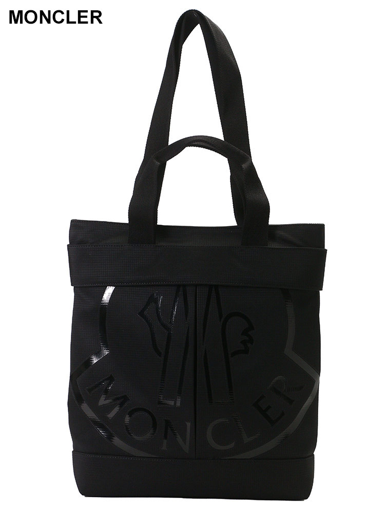 MONCLER (モンクレール) 撥水 リップストップナイロン ロゴ トート