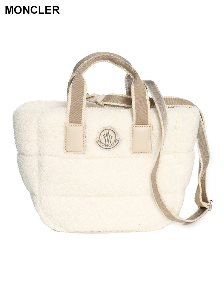 MONCLER (モンクレール) ワンポイント ボア キルティング トートバッグ
