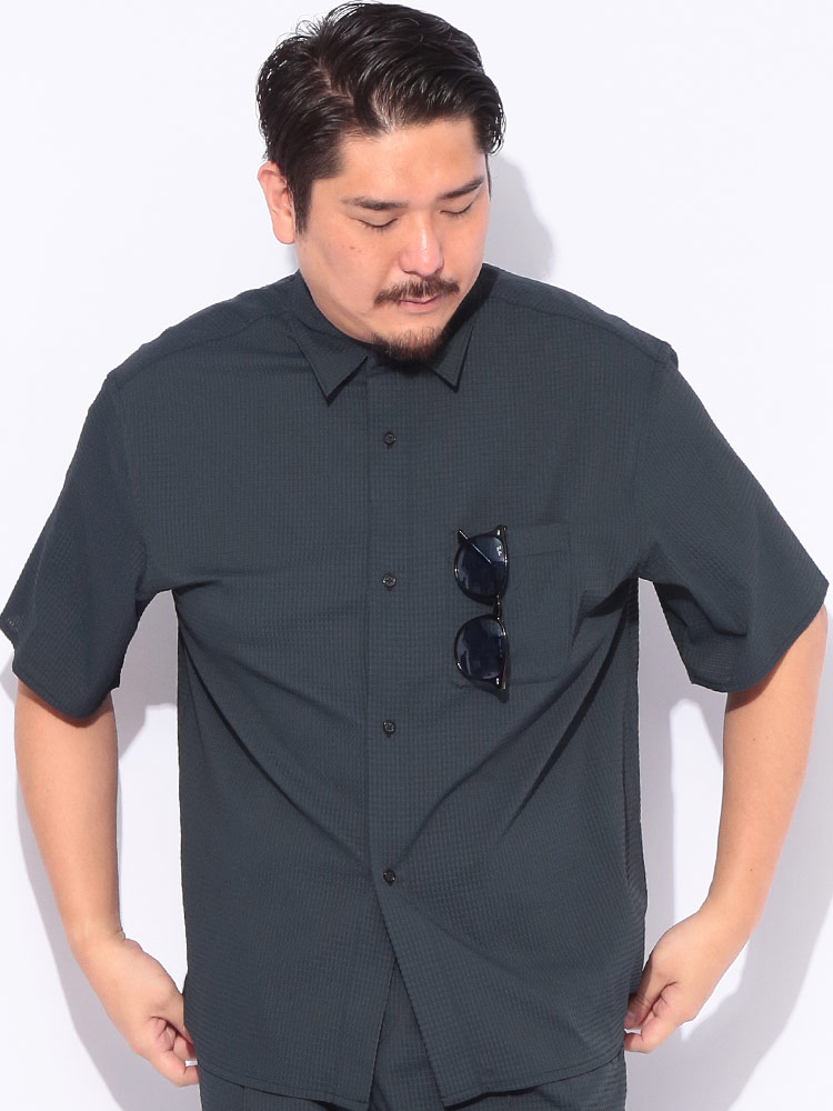 すごいかるい 半袖シャツ ストレッチ Leo model シアサッカー ビジネス