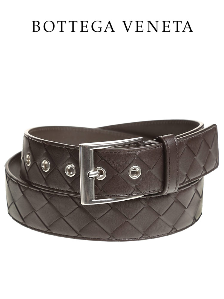 BOTTEGAVENETA (ボッテガヴェネタ) イントレチャート レザー ベルト