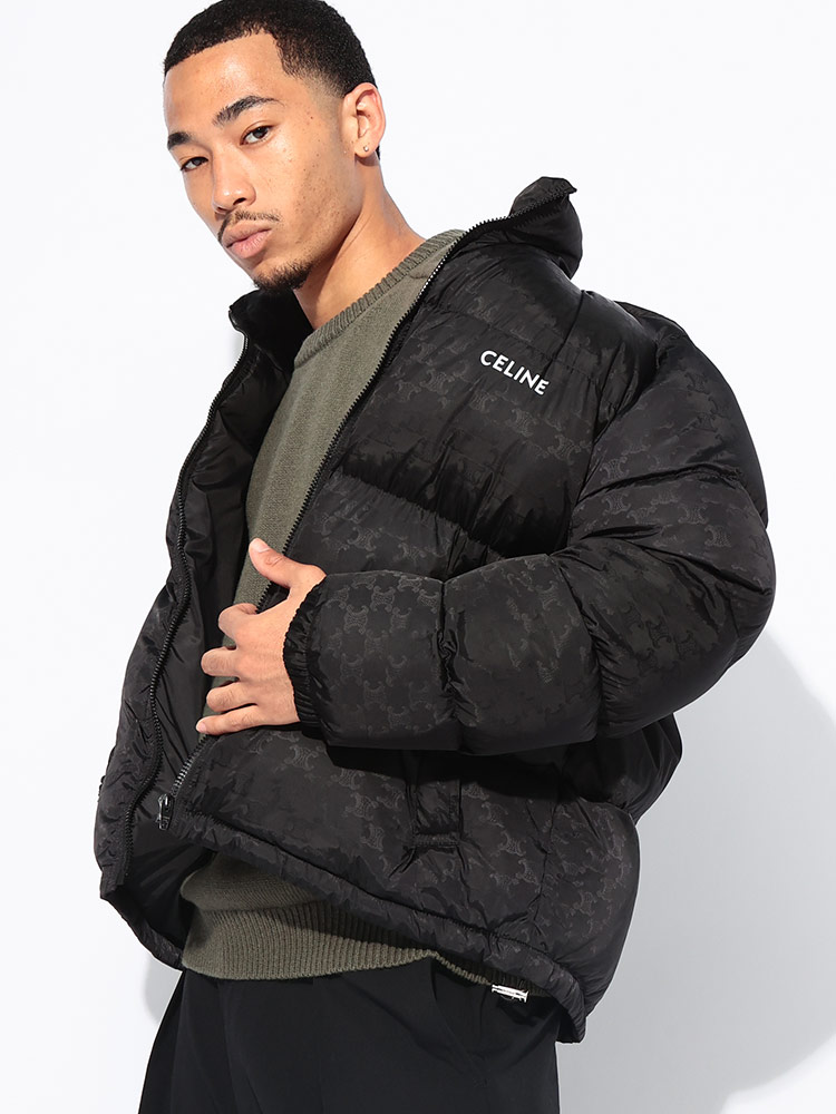 CELINE (セリーヌ) 総柄 フルジップ ダウンジャケット CEL2W31A795W